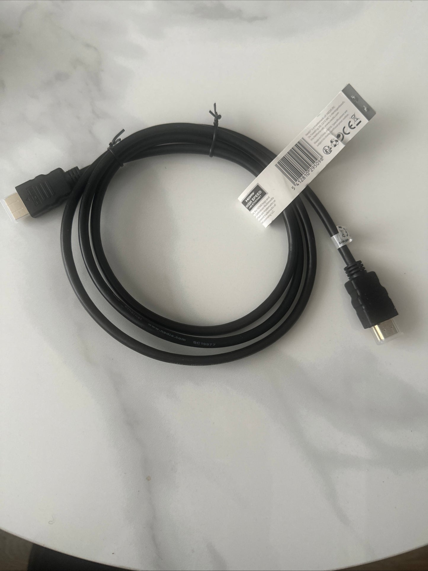 Nedis 1.5m Meter HDMI High Speed Ethernet UHD Cable Lead 18Gbps 4K@60Hz ARC