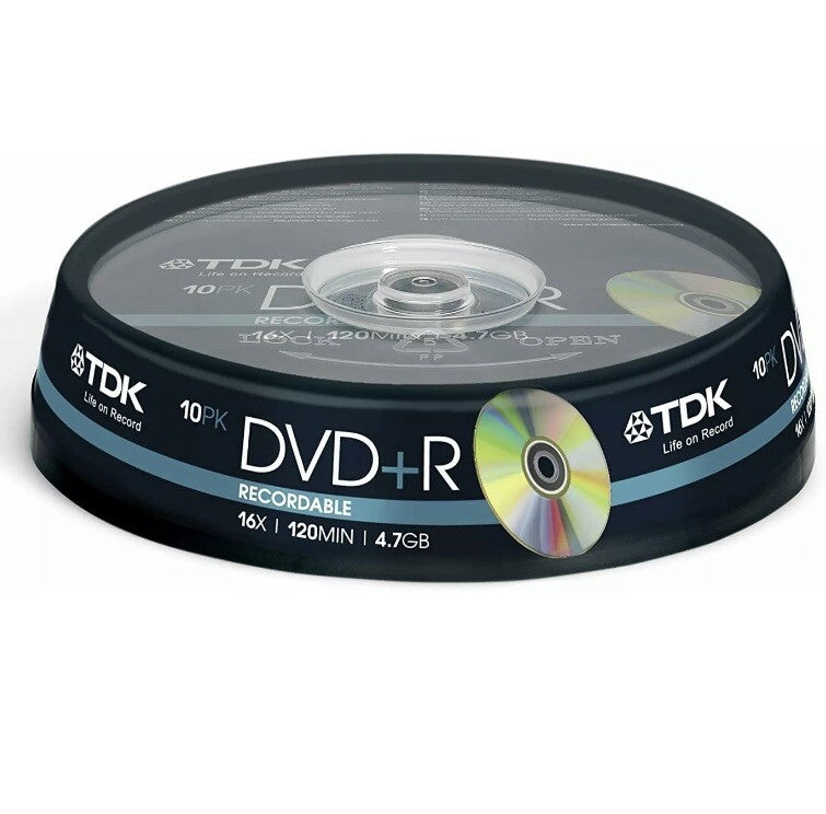 TDK DVD+R 4.7GB 16x Speed (Pack Of 10 Spindle ) — image 2