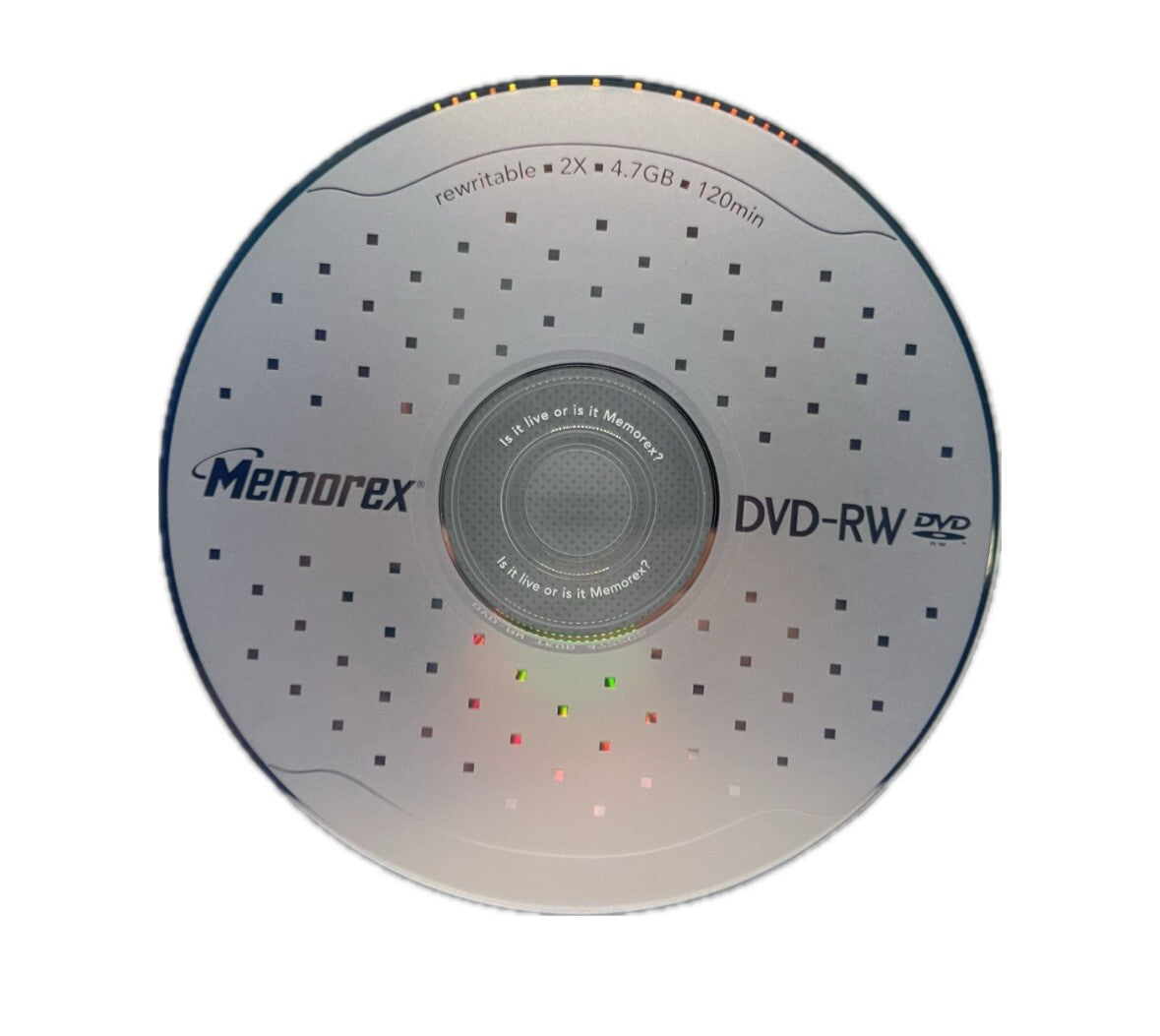 Memorex DVD-RW 2x Speed 4.7GB 120 mins Rewritable Blank DVD Disc with Sleeve