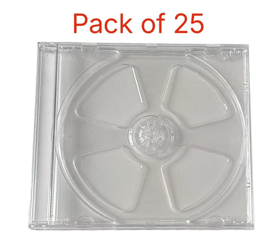 CD Single Jewel Cases With Clear Tray 10.4mm Standard Pack of 25