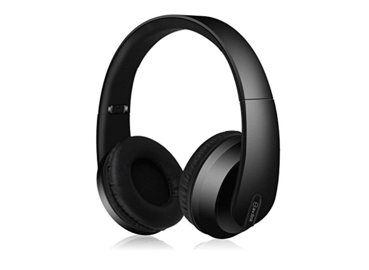 AV:LINK -Wireless Bluetooth Headphones, Satin Black Finish