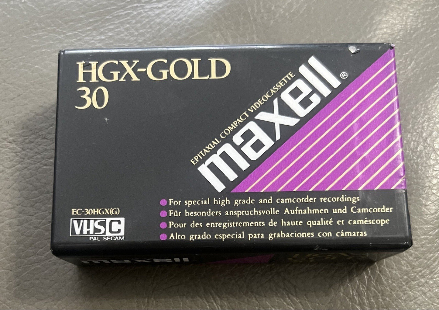 MAXWELL HGX GOLD 30 EC-30HGX compact video cassette/ camcorder