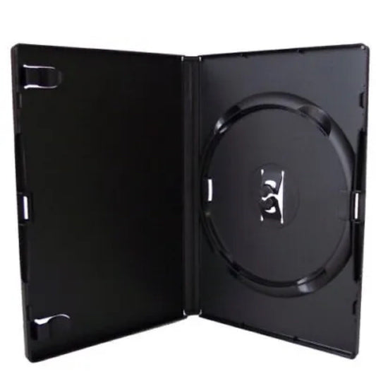 Single Black DVD 14mm for 1 Disc Spine New Empty Replacement Cases
