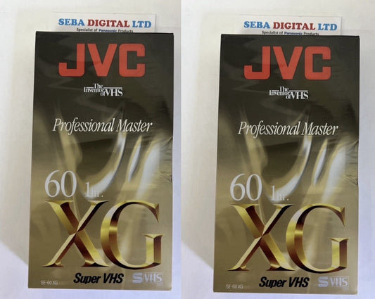 2 X JVC High Performance 60 One hours SX VHS Video Tape