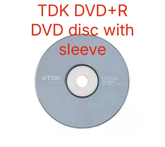 TDK DVD+R 4.7GB 120 MINUTE 1 - Disc Sleeved 16X Speed Recordable New and Sealed
