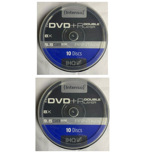 Intenso Dvd+r Double Layer Printable 8.5GB  Pack of 20