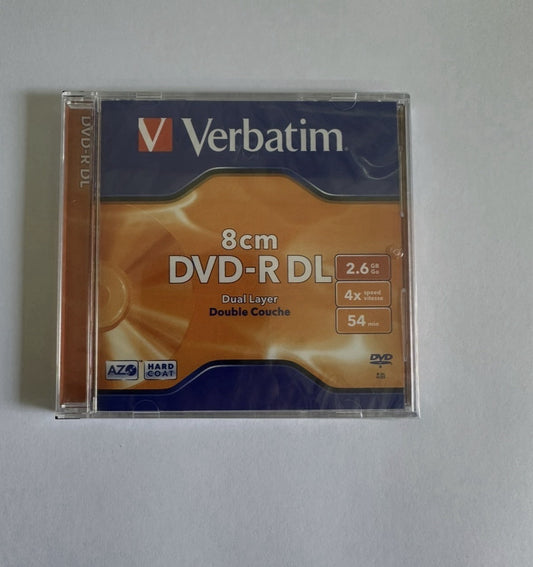 Verbatim 8cm Camcorder Disc DVD-R 54Min Single Sided