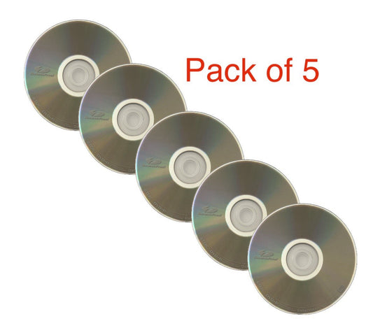 5 x TDK DVD+R Blank Dics Scratch Proof 4.7GB 1-8x Media For Data Video in Sleeve