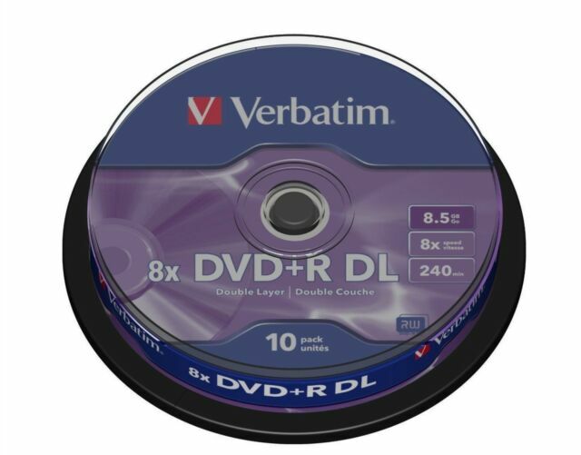 Verbatim 43666 DVD+R DL 8.5 GB Spindle - Pack of 10