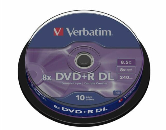 Verbatim 43666 DVD+R DL 8.5 GB Spindle - Pack of 10