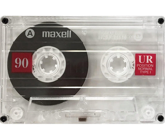 3 x Maxell UR90 90 Minutes Blank Audio Media Recording Cassette Tapes NEW