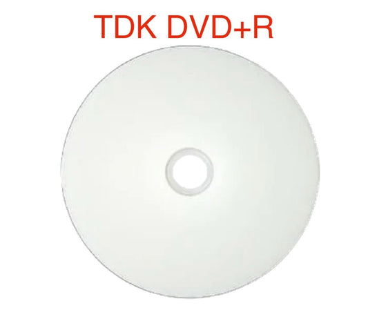 TDK Blank White Full Inkjet Printable DVD+R Discs In Disc Sleeves (4.7GB 120min