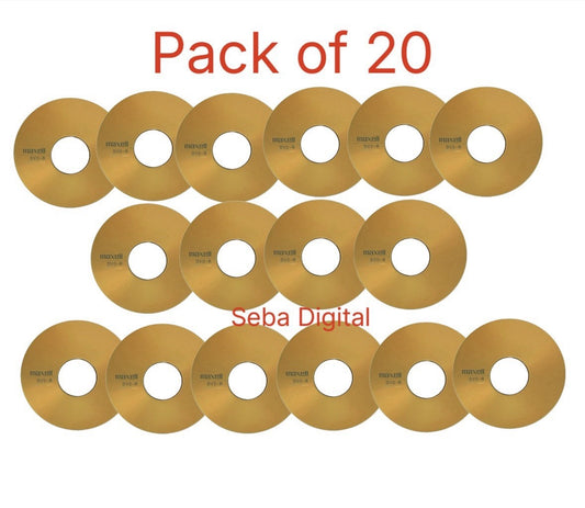 20 x Blank DVD-R Discs Recordable Media 16x 4.7GB 120 Mins PC Quality