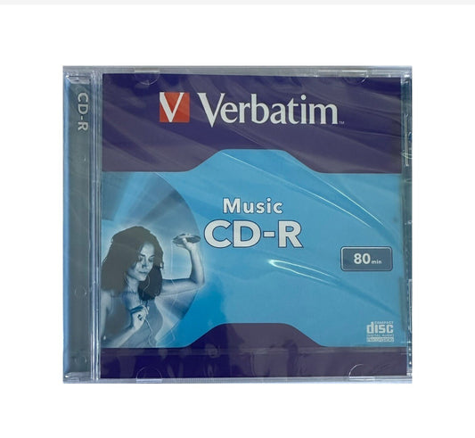 Verbatim Audio CD-R 700MB Jewel Case Recordable Blank Music 80 Min