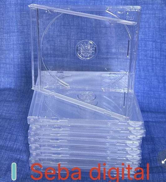 25x Clear Plastic DVD CD Jewel Case Cases 10.4mm  Spine
