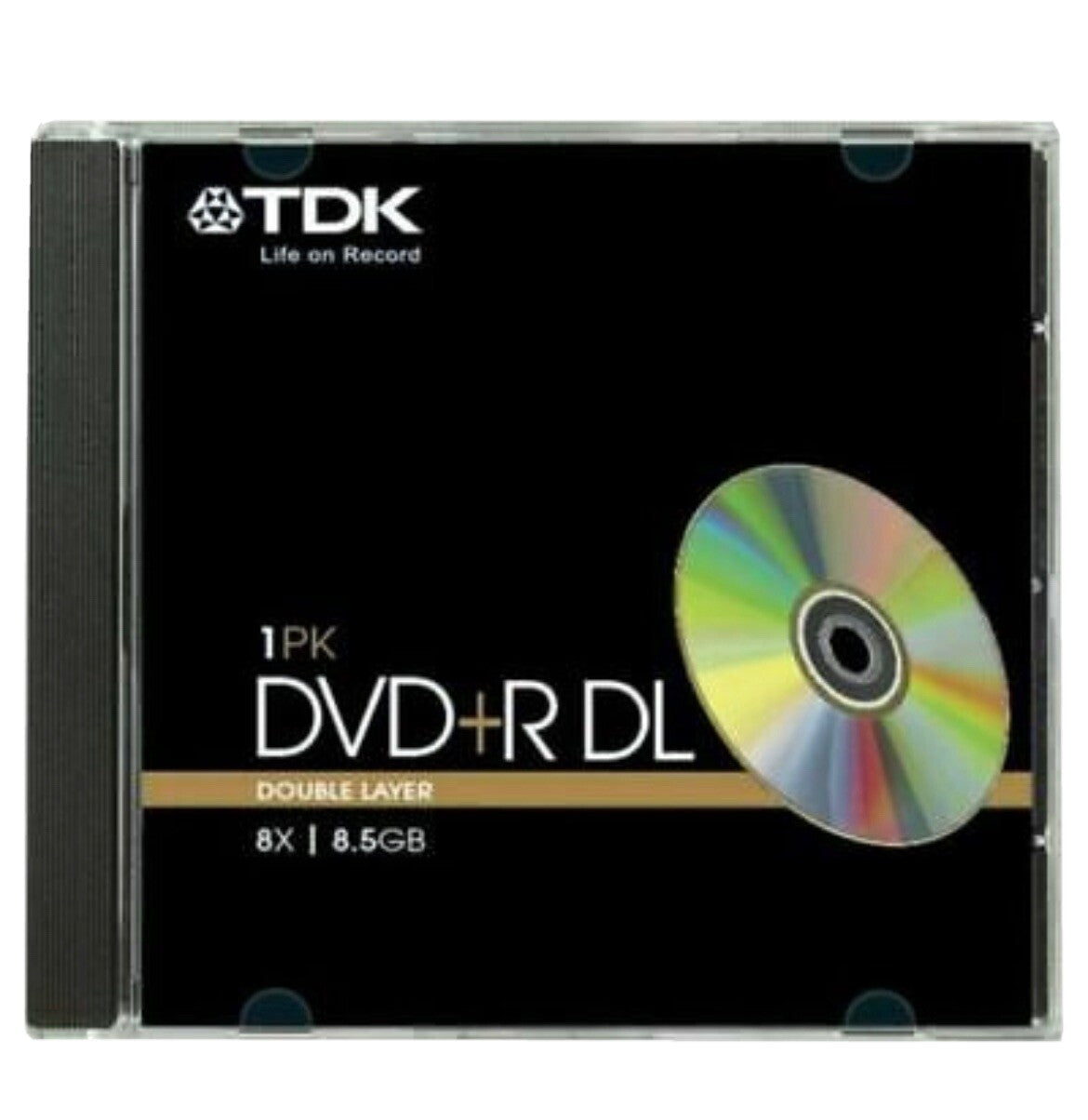 TDK DVD+R DL Dual Double Layer 8.5GB Disc 8x Speed 240 mins Single
