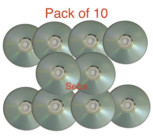 10 x TDK DVD+R Blank Media Discs 16x 4.7GB 120 Min Video Data with Sleeves