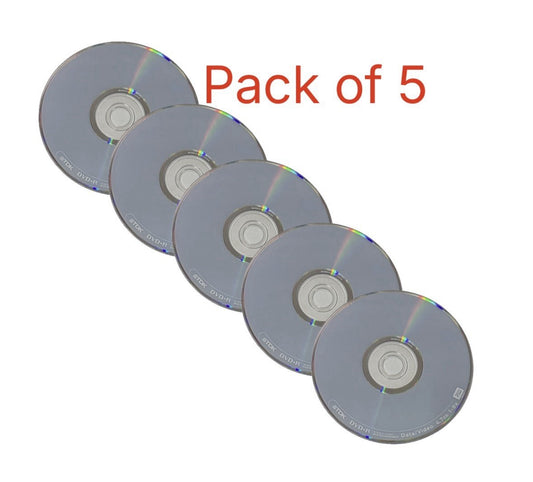 5 x TDK DVD+R For Data/Video Blank Discs  1-8x Speed  with Sleeves