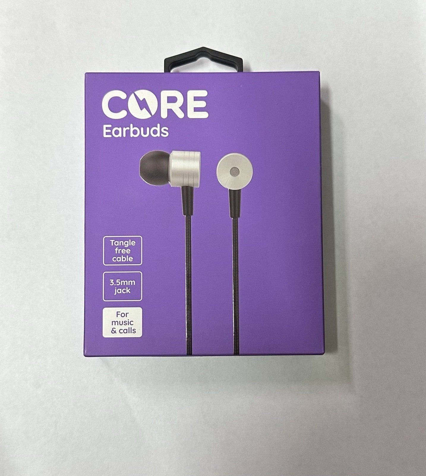 Core Earbuds Earphones Headphones Silver