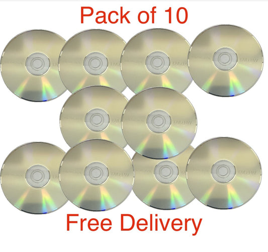 10 x DVD-RW Memorex 120min Blank Rewritable DVD Discs 4x Speed 4.7GB  In Sleeves