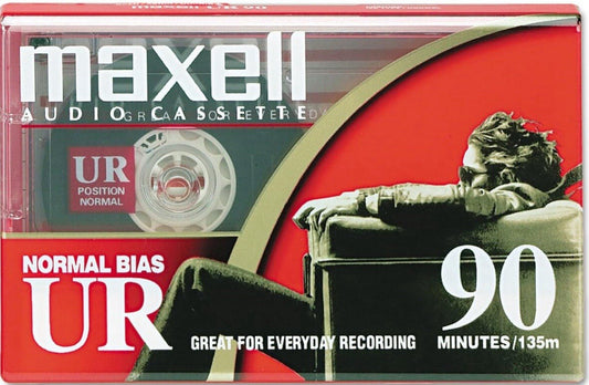 Maxell UR90 90 Minutes Blank Audio Media Recording Cassette (PACK OF 5)