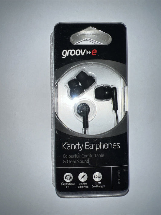 groove kandy earphones stocking fillers Black