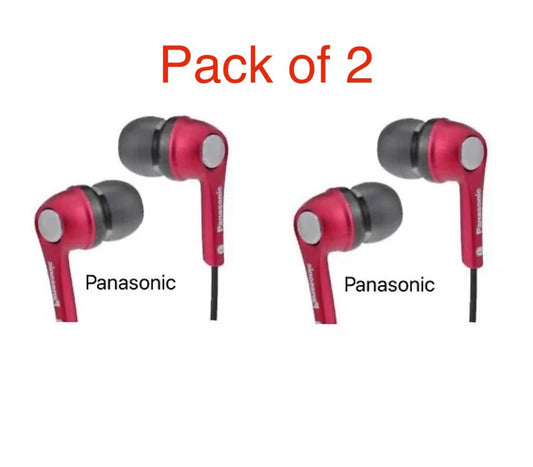 2 x Panasonic RP-HJE240E-R Ear Phones for iPod - Red