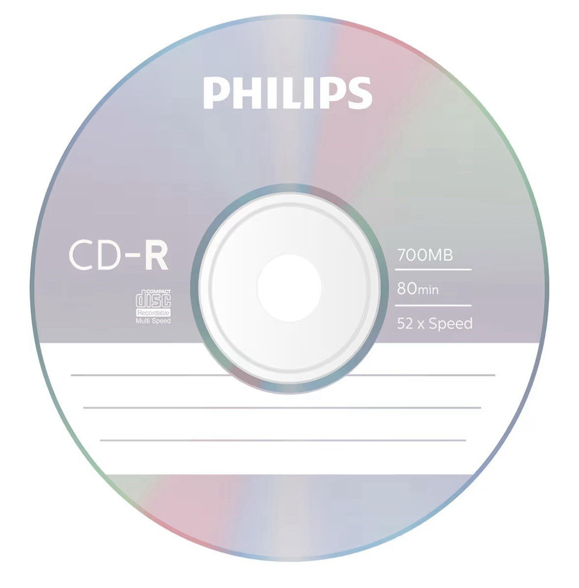 25 x Philips CD-R  RECORDABLE CD's Blank CD Discs CDR 700Mb Spindle — image 2