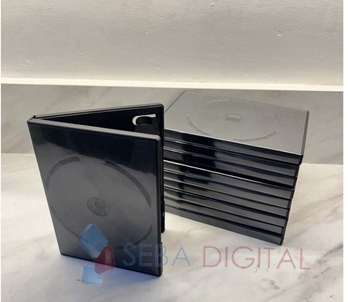 30 X Genuine Single DVD Disc Black DVD Case 14 mm Spine -