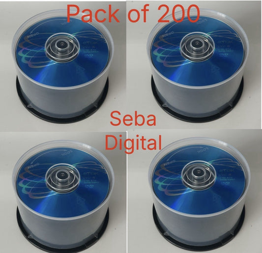 200 x TDK  DVD-R 16x Capacity 4.7GB Recordable 120 Min Blank DVD Discs Spindle