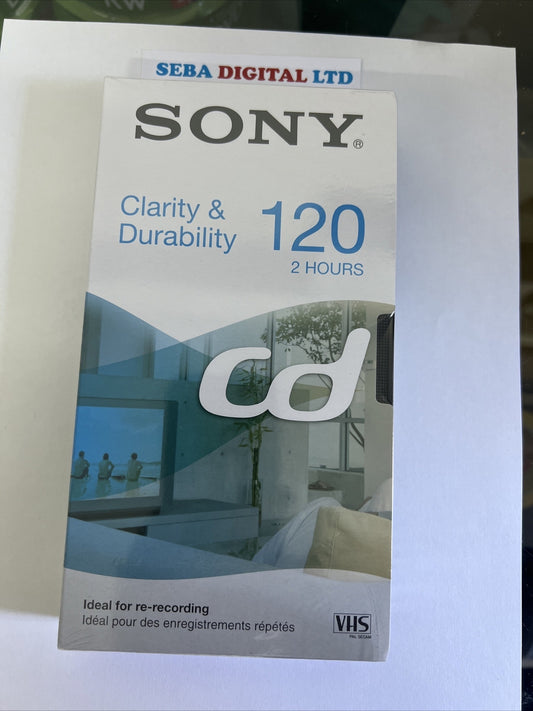 3 x SONY VHS VIDEO CASSETTE TAPES 120 2 HOURS BRAND NEW & SEALED