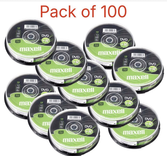 Maxell DVD+R 4.7GB 100 Pack