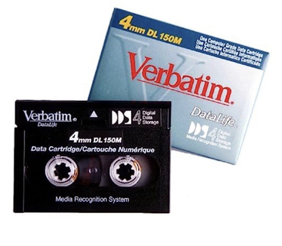 Verbatim DL-150M DDS-4 4mm 20GB/40GB DAT40 Data Tape Cartridge