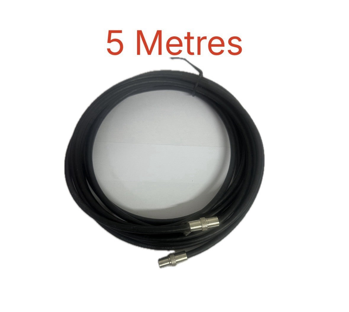 RG6 Coaxial TV Aerial Cable RF Fly Lead Digital Male to Male Length 5 metre