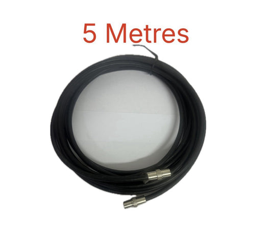 RG6 Coaxial TV Aerial Cable RF Fly Lead Digital Male to Male Length 5 metre