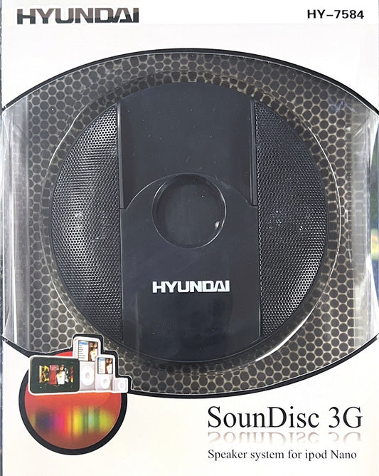 HYUNDAI SounDisc 3G HY-7584 3.5mm AUDIO ADAPTER CD/DVD/PHONE/ iPOD BOXED NEW