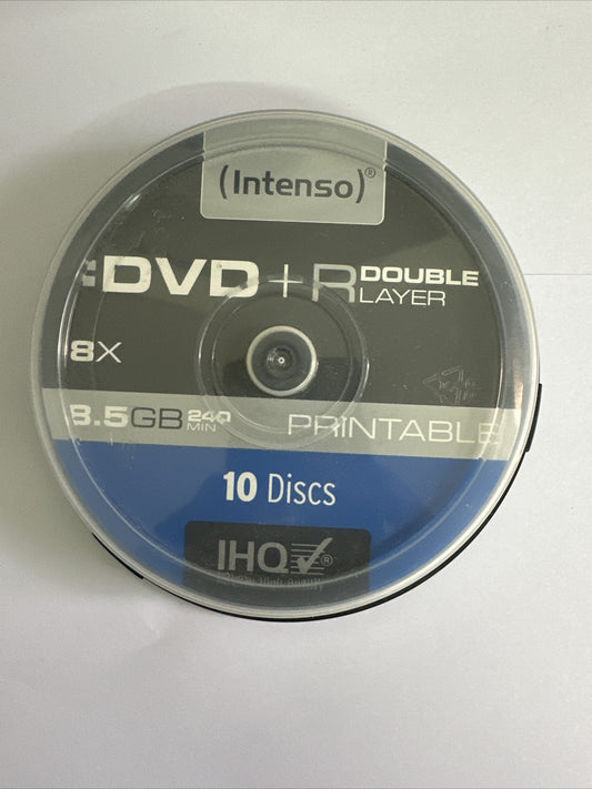 Intenso Dvd+r Double Layer Printable 8.5GB  10 Pack Spindle