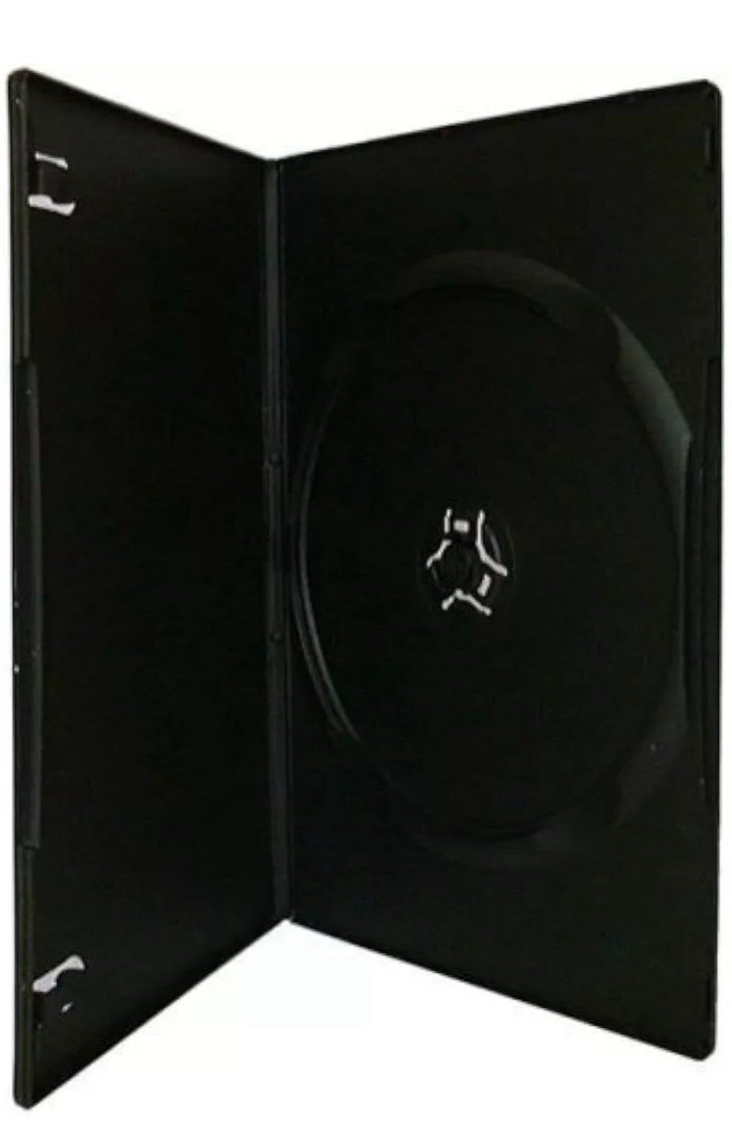10 Single DVD Case Cases 7mm Spine Slimline Black Clear Sleeve Front Cover — image 2