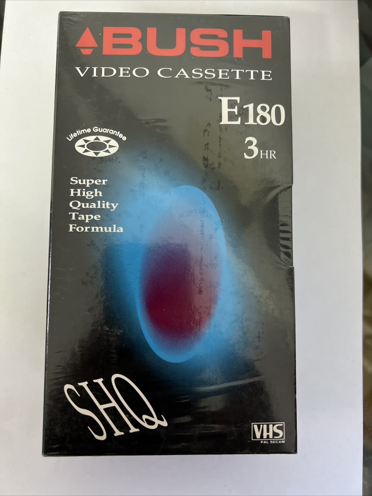 2x BUSH Blank Video Cassettes E180, 3 Hour VHS, New & Sealed.