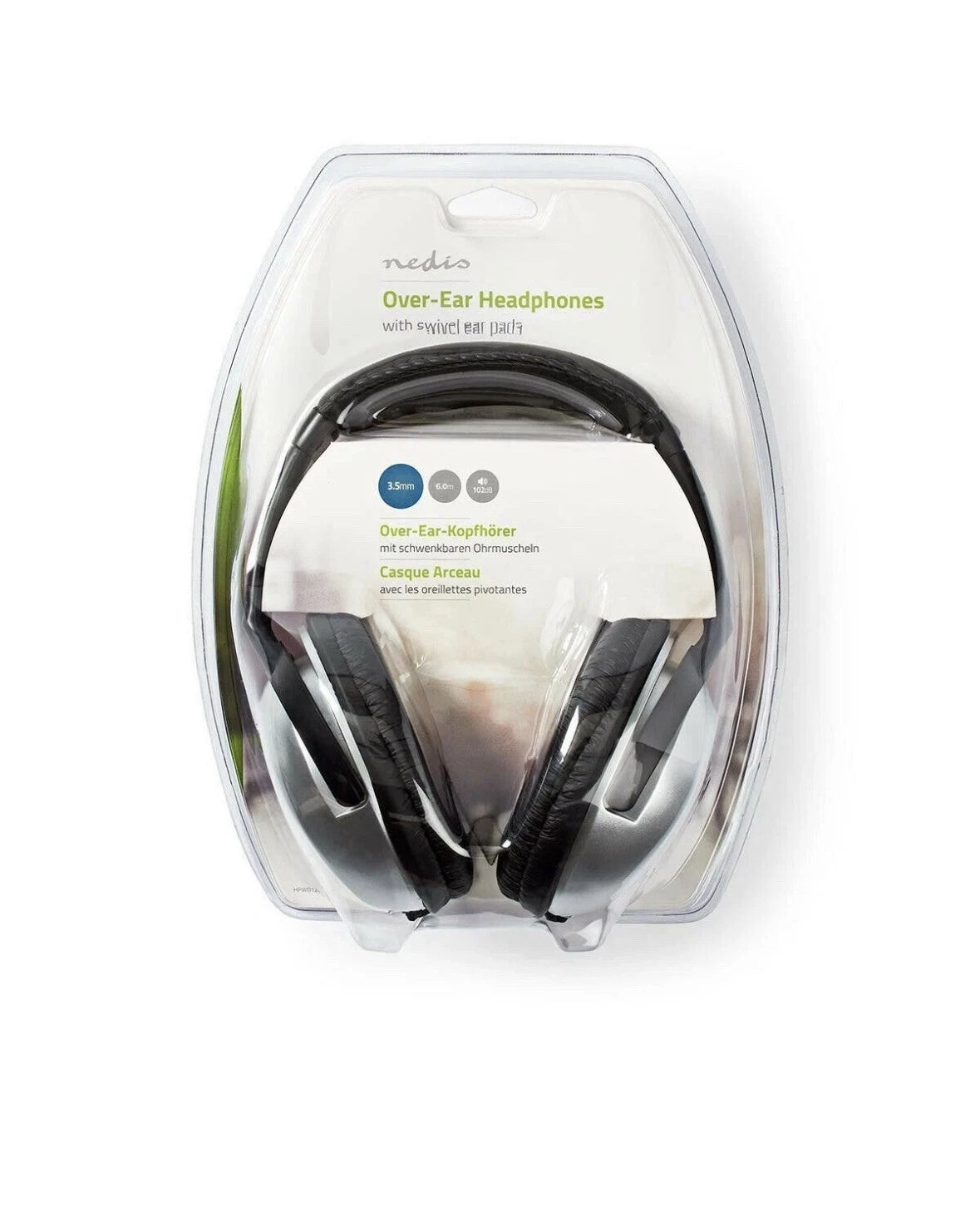 Nedis Over-Ear Hi-Fi TV Stereo Headphones with 6m Cable & Volume Control — image 7